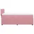 Produktbild 7 för Ramsäng med madrass rosa 90x200 cm sammet