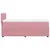 Produktbild 7 för Ramsäng med madrass rosa 90x200 cm sammet