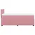 Produktbild 7 för Ramsäng med madrass rosa 100x200 cm sammet