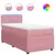 Produktbild 2 för Ramsäng med madrass rosa 100x200 cm sammet