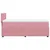 Produktbild 7 för Ramsäng med madrass rosa 100x200 cm sammet