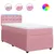 Produktbild 2 för Ramsäng med madrass rosa 100x200 cm sammet