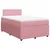Produktbild 3 för Ramsäng med madrass rosa 120x190 cm sammet