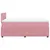 Produktbild 7 för Ramsäng med madrass rosa 120x190 cm sammet