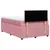 Produktbild 8 för Ramsäng med madrass rosa 120x190 cm sammet