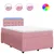 Produktbild 2 för Ramsäng med madrass rosa 120x190 cm sammet