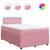 Produktbild 2 för Ramsäng med madrass rosa 120x200 cm sammet