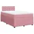Produktbild 3 för Ramsäng med madrass rosa 120x200 cm sammet