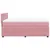 Produktbild 7 för Ramsäng med madrass rosa 140x190 cm sammet