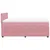 Produktbild 7 för Ramsäng med madrass rosa 140x190 cm sammet