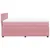 Produktbild 7 för Ramsäng med madrass rosa 140x200 cm sammet