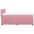 Produktbild 7 för Ramsäng med madrass rosa 140x200 cm sammet