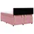 Produktbild 8 för Ramsäng med madrass rosa 140x200 cm sammet