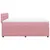 Produktbild 7 för Ramsäng med madrass rosa 160x200 cm sammet