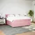 Produktbild 4 för Ramsäng med madrass rosa 180x200 cm sammet
