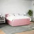 Produktbild 4 för Ramsäng med madrass rosa 180x200 cm sammet