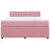 Produktbild 6 för Ramsäng med madrass rosa 180x200 cm sammet