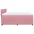 Produktbild 7 för Ramsäng med madrass rosa 180x200 cm sammet
