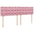 Produktbild 9 för Ramsäng med madrass rosa 180x200 cm sammet