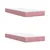 Produktbild 11 för Ramsäng med madrass rosa 200x200 cm sammet
