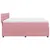 Produktbild 7 för Ramsäng med madrass rosa 200x200 cm sammet