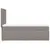 Produktbild 9 för Ramsäng med madrass taupe 80x200 cm tyg