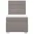 Produktbild 4 för Ramsäng med madrass taupe 90x190 cm tyg