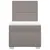 Produktbild 4 för Ramsäng med madrass taupe 90x200 cm tyg