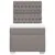 Produktbild 4 för Ramsäng med madrass taupe 90x200 cm tyg