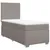 Produktbild 2 för Ramsäng med madrass taupe 100x200 cm tyg