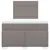 Produktbild 4 för Ramsäng med madrass taupe 120x190 cm tyg