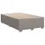 Produktbild 5 för Ramsäng med madrass taupe 120x190 cm tyg