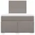 Produktbild 4 för Ramsäng med madrass taupe 120x200 cm tyg