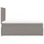 Produktbild 9 för Ramsäng med madrass taupe 120x200 cm tyg