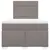 Produktbild 4 för Ramsäng med madrass taupe 120x200 cm tyg