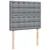 Produktbild 8 för Ramsäng med madrass ljusgrå 120x200 cm tyg