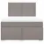 Produktbild 4 för Ramsäng med madrass taupe 140x190 cm tyg