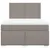 Produktbild 4 för Ramsäng med madrass taupe 140x200 cm tyg