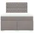 Produktbild 4 för Ramsäng med madrass taupe 140x200 cm tyg