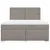 Produktbild 4 för Ramsäng med madrass taupe 180x200 cm tyg