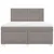 Produktbild 4 för Ramsäng med madrass taupe 180x200 cm tyg