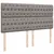 Produktbild 8 för Ramsäng med madrass taupe 180x200 cm tyg