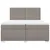 Produktbild 4 för Ramsäng med madrass taupe 200x200 cm tyg