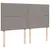 Produktbild 8 för Ramsäng med madrass taupe 200x200 cm tyg