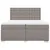 Produktbild 4 för Ramsäng med madrass taupe 200x200 cm tyg