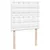 Produktbild 8 för Ramsäng med madrass vit 90x190 cm konstläder