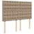 Produktbild 8 för Ramsäng med bäddmadrass cappuccino 140x190 cm konstläder