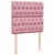 Produktbild 8 för Ramsäng med madrass rosa 80x200 cm sammet