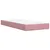 Produktbild 6 för Ramsäng med madrass rosa 90x190 cm sammet