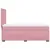 Produktbild 9 för Ramsäng med madrass rosa 90x190 cm sammet
